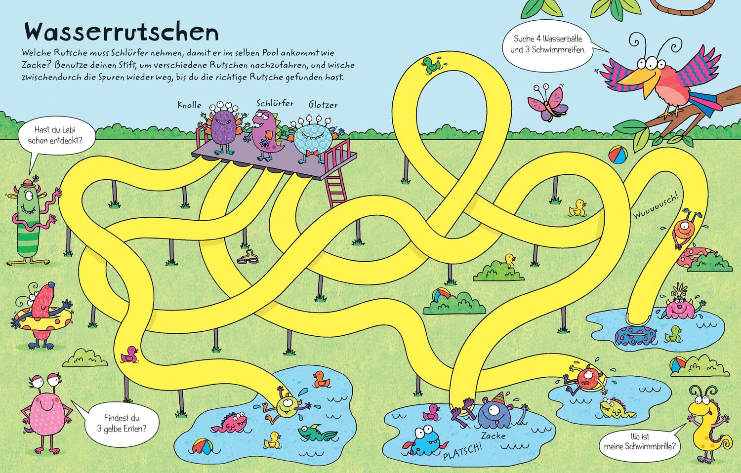 Bild: 9781789416763 | Mein Wisch-und-weg-Buch: Monster-Labyrinthe | mit abwischbarem Stift