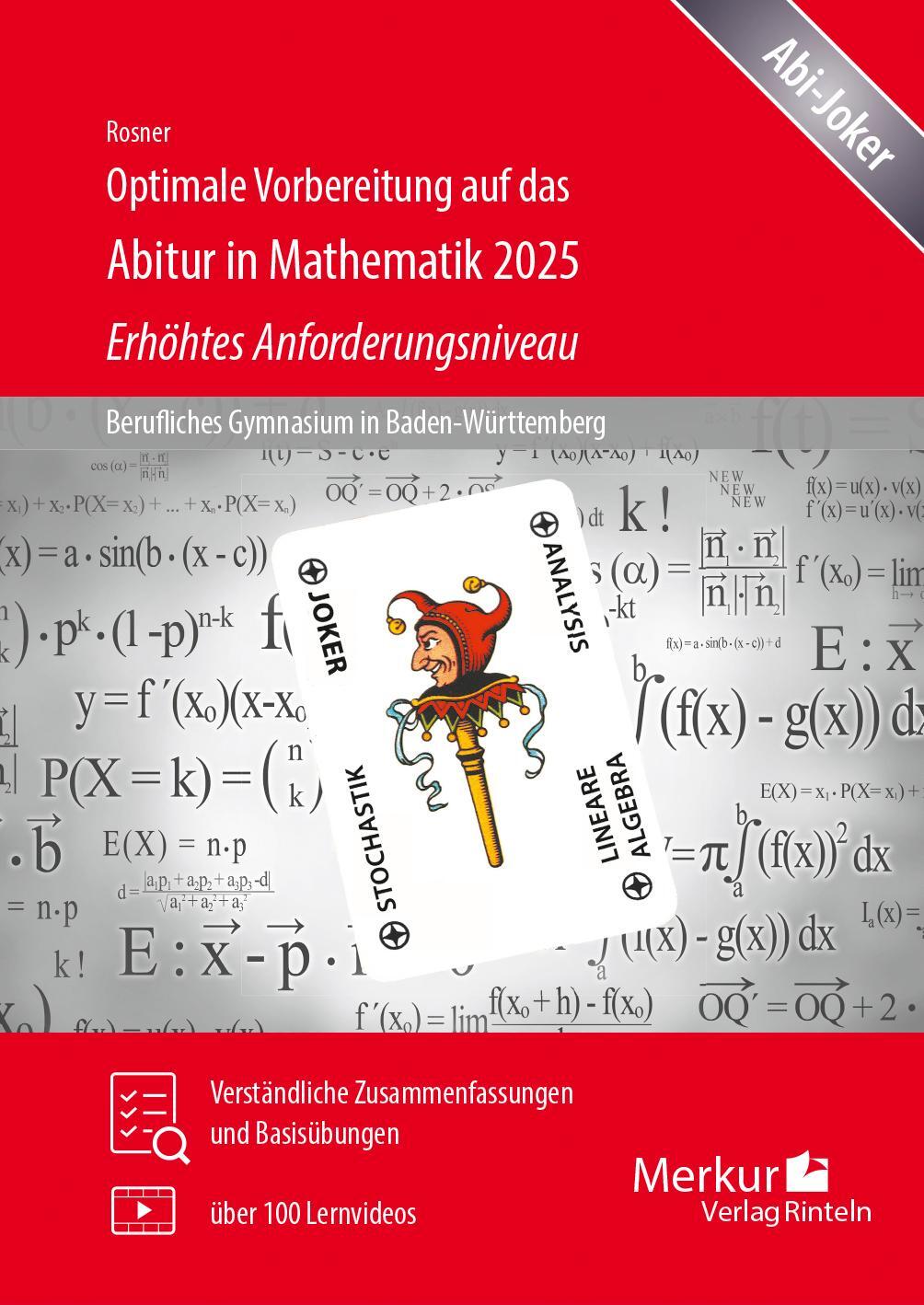 Cover: 9783812011402 | Optimale Vorbereitung auf das Abitur in Mathematik 2025 - Erhöhtes...