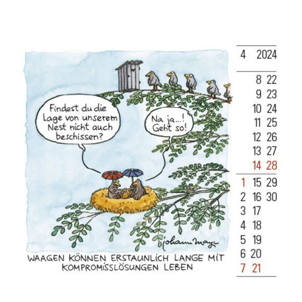 Bild: 9783731870319 | Waage Mini 2024 | Korsch Verlag | Kalender | 13 S. | Deutsch | 2024