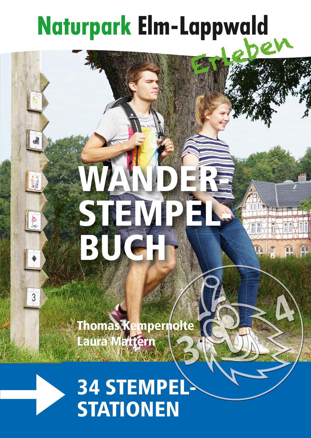 Cover: 9783945715741 | Naturpark Elm-Lappwald - Wanderstempelbuch plus Karte | Kempernolte