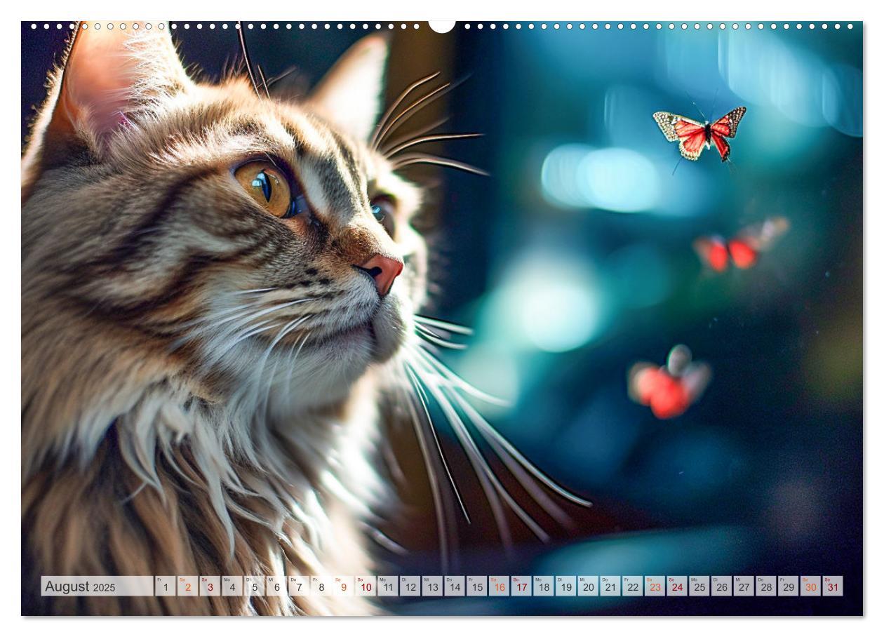 Bild: 9783383862618 | Die Katze und der Schmetterling (Wandkalender 2025 DIN A2 quer),...