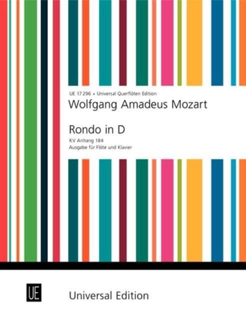 Cover: 9783702414313 | Rondo | KV Anh. 184. für Flöte und Klavier. Klavierauszug. | Vester