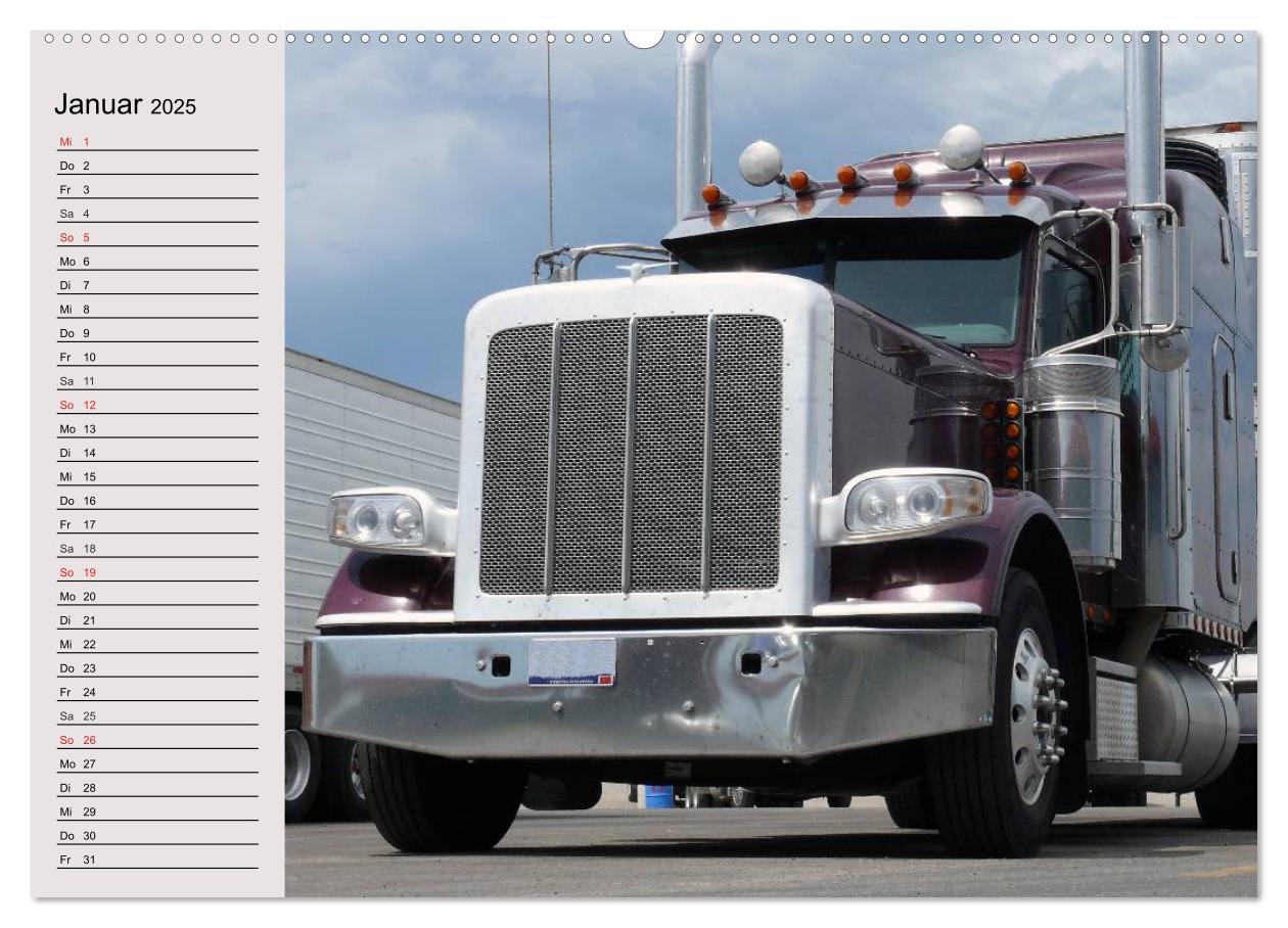 Bild: 9783435483518 | US-Trucks. Faszination Langhauber (Wandkalender 2025 DIN A2 quer),...