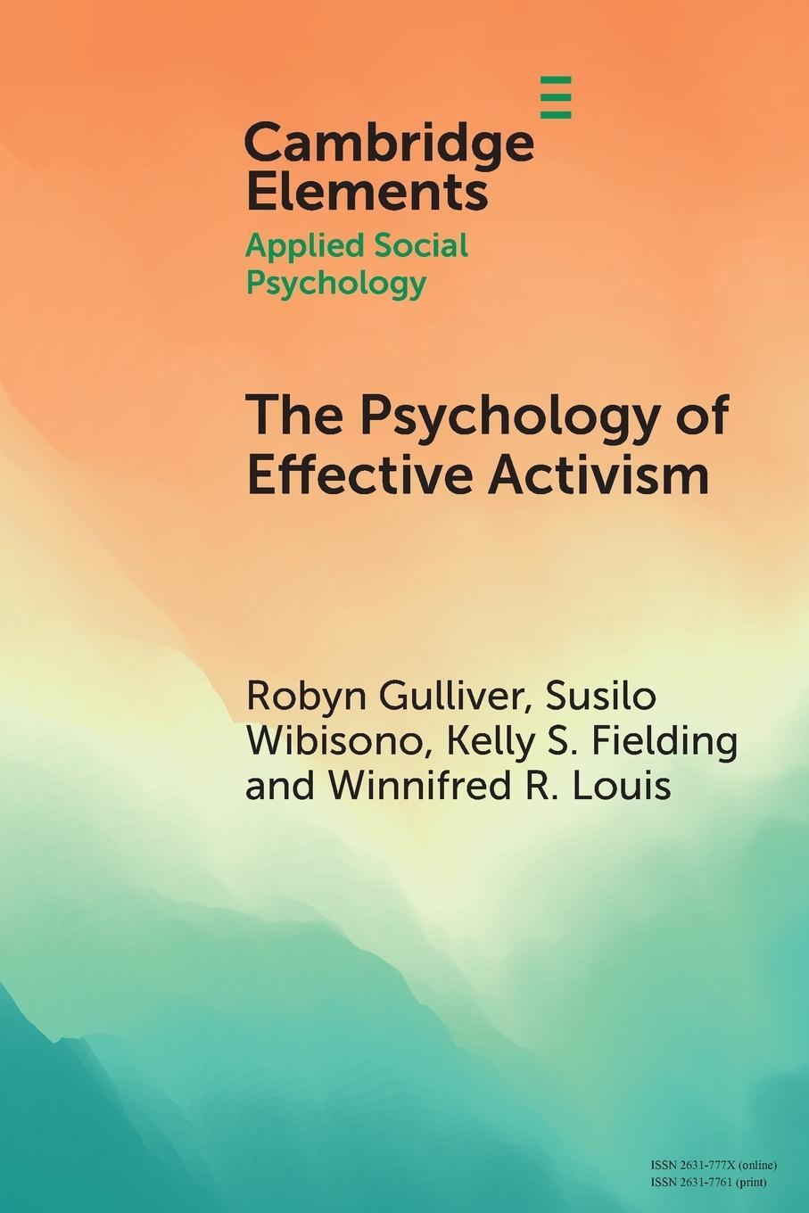 Cover: 9781108972109 | The Psychology of Effective Activism | Susilo Wibisono | Taschenbuch