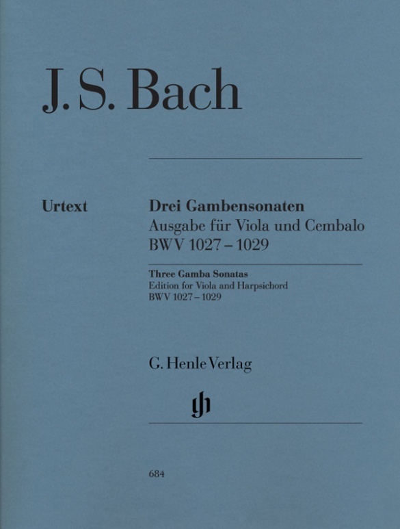 Cover: 9790201806846 | Bach, Johann Sebastian - Drei Gambensonaten BWV 1027-1029 | Heinemann