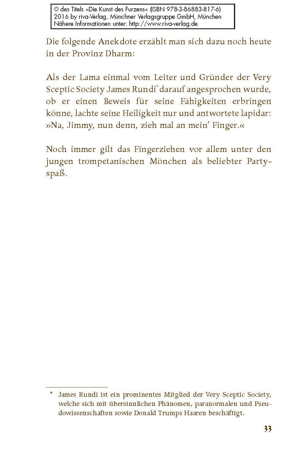 Bild: 9783868838176 | Die Kunst des Furzens | Darmei Lama | Buch | 112 S. | Deutsch | 2016