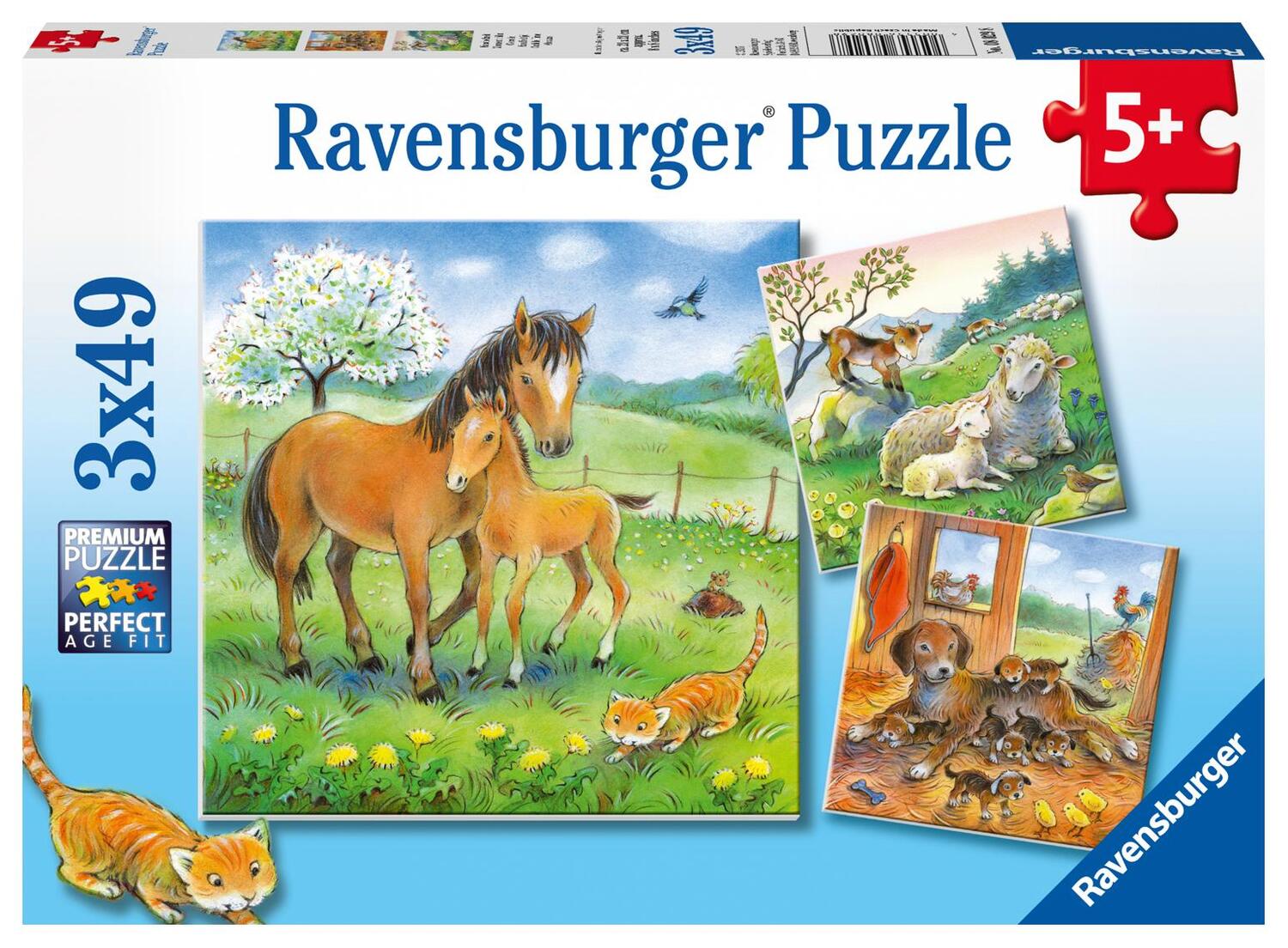 Cover: 4005556080298 | Kuschelzeit. Kinderpuzzle 3 x 49 Teile | Spiel | Deutsch | 2017