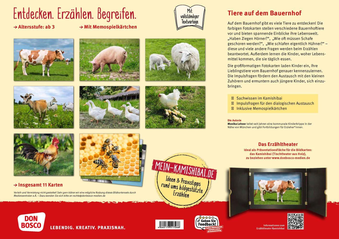 Bild: 4260179517266 | Huhn, Schwein und Kuh. Tiere auf dem Bauernhof. Kamishibai...