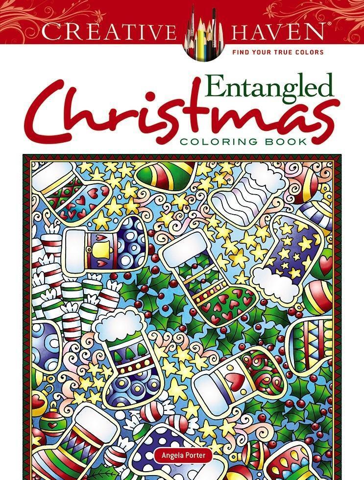 Cover: 9780486836706 | Creative Haven Entangled Christmas Coloring Book | Angela Porter