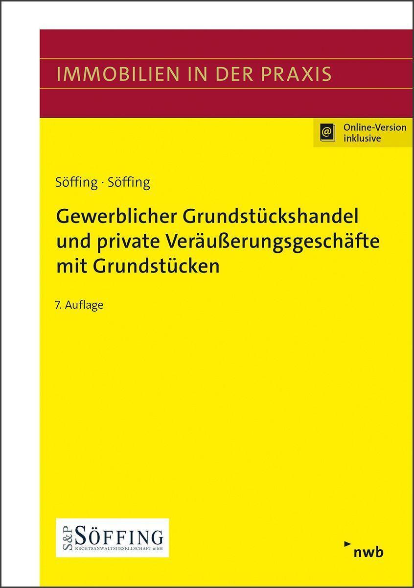 Cover: 9783482521171 | Gewerblicher Grundstückshandel und private Veräußerungsgeschäfte...