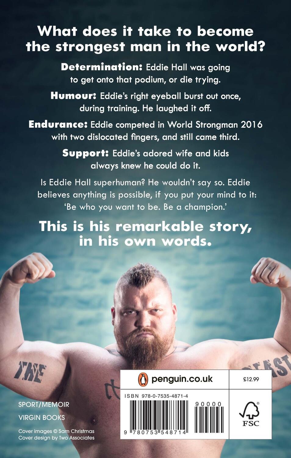 Rückseite: 9780753548714 | Strongman | My Story | Eddie 'The Beast' Hall | Taschenbuch | Englisch