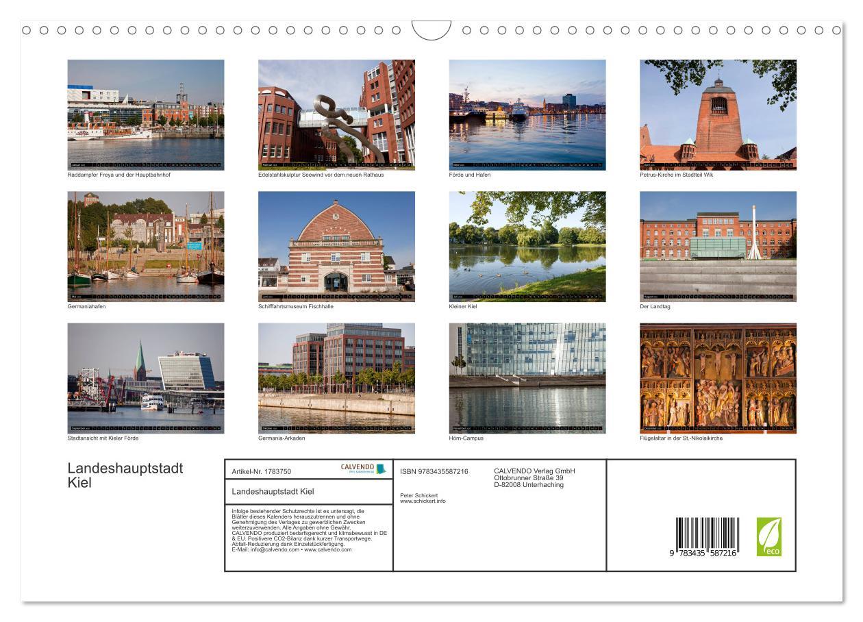 Bild: 9783435587216 | Landeshauptstadt Kiel (Wandkalender 2025 DIN A3 quer), CALVENDO...