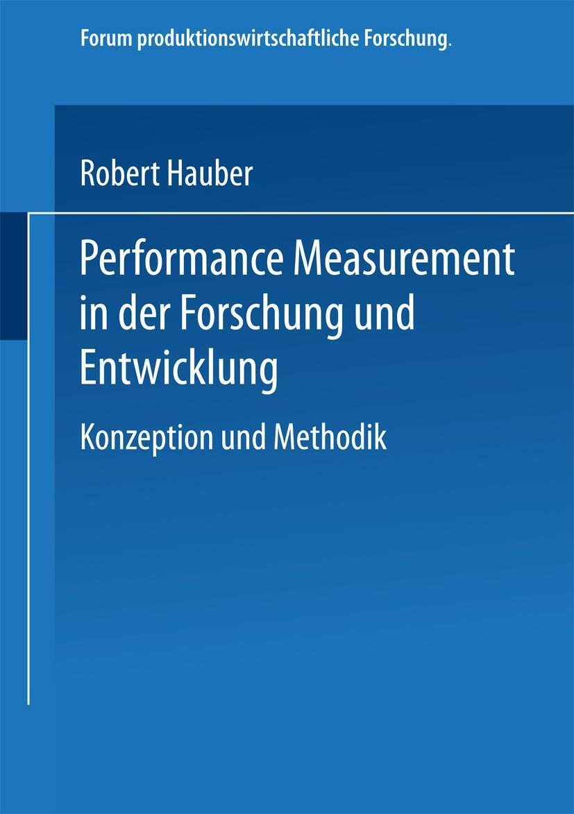 Cover: 9783824476503 | Performance Measurement in der Forschung und Entwicklung | Hauber