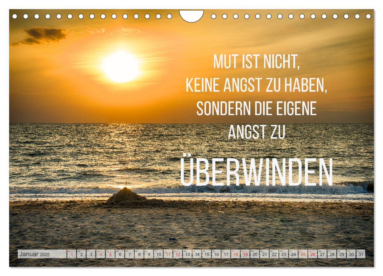 Bild: 9783435123391 | Motivation und Meer (Wandkalender 2025 DIN A4 quer), CALVENDO...