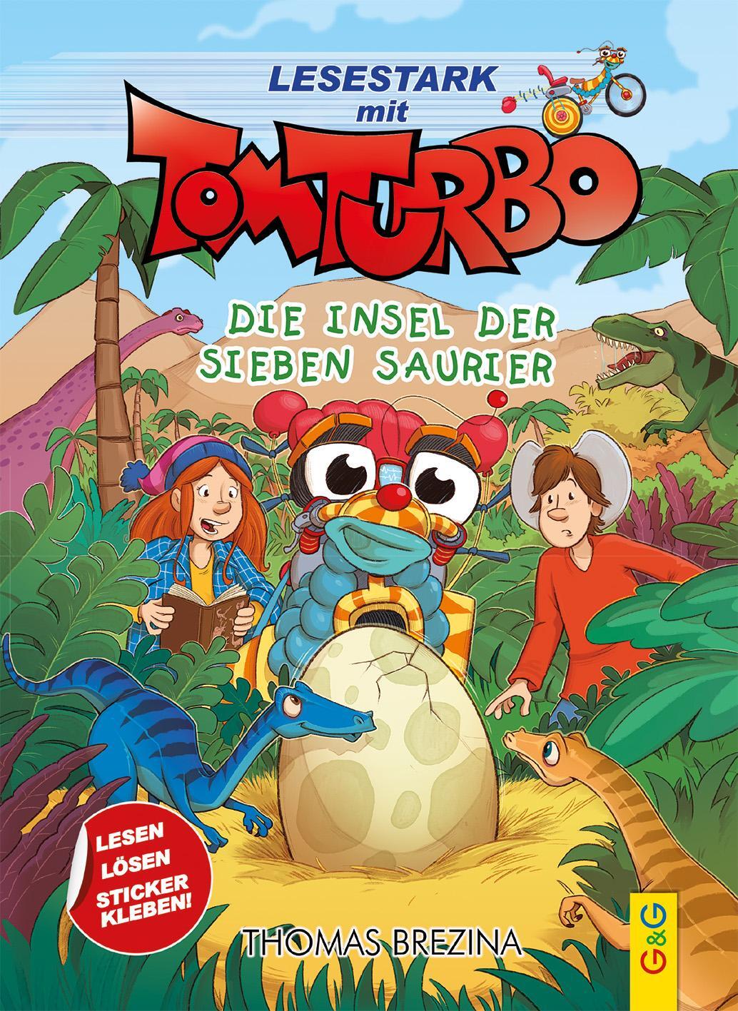 Cover: 9783707426182 | Tom Turbo - Lesestark - Die Insel der sieben Saurier | Thomas Brezina