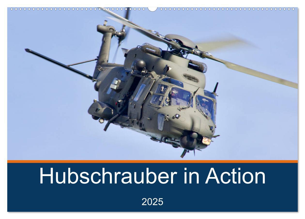 Cover: 9783435171644 | Hubschrauber in Action (Wandkalender 2025 DIN A2 quer), CALVENDO...