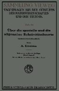 Cover: 9783663037750 | Über die spezielle und die allgemeine Relativitätstheorie | Einstein