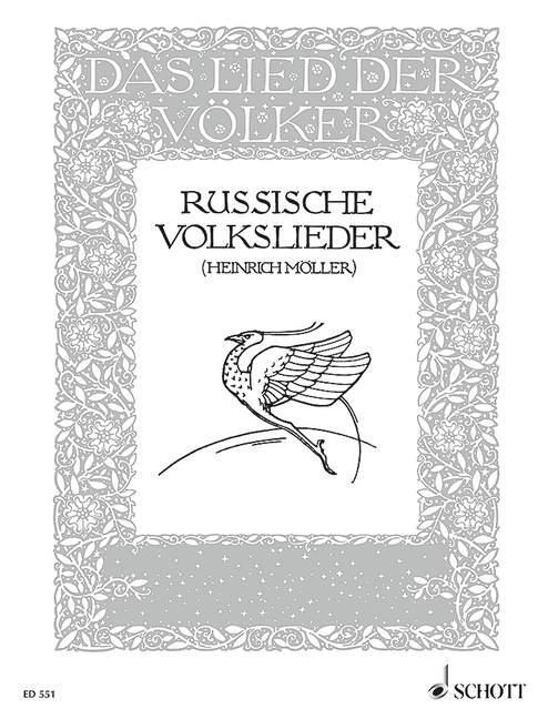 Cover: 9790001031561 | Russische Volkslieder | Singstimme und Klavier. | Heinrich Möller