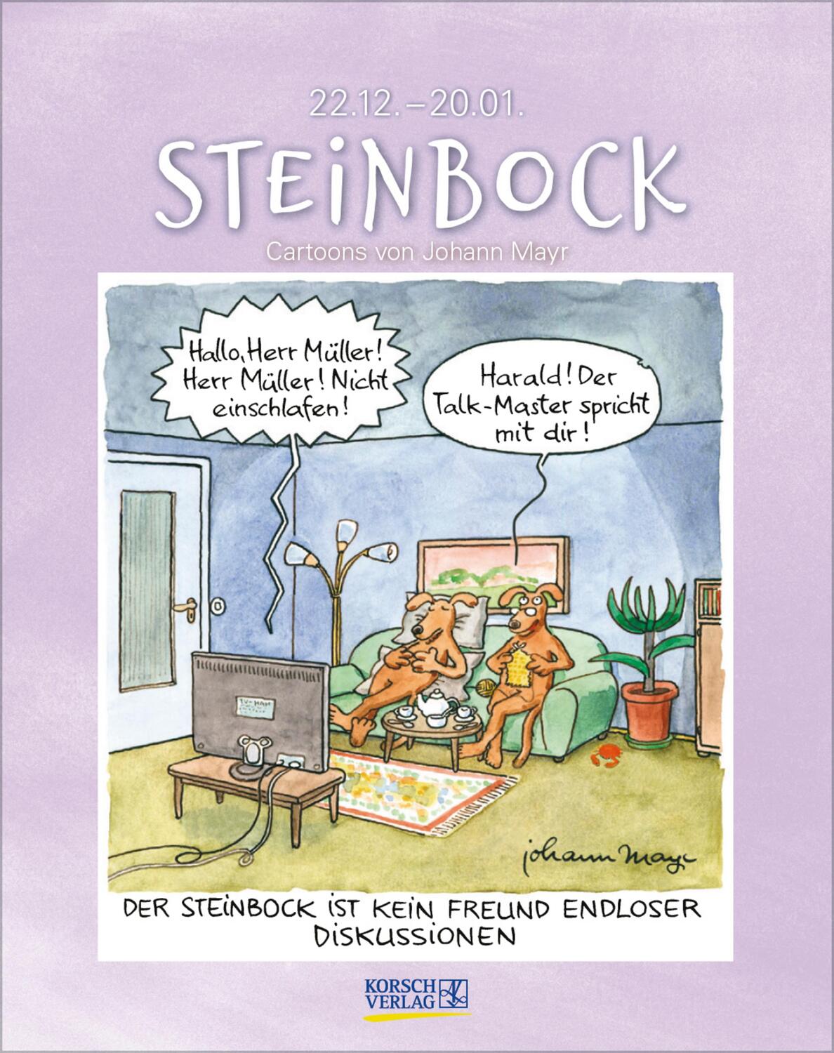 Cover: 9783731876595 | Steinbock 2025 | Verlag Korsch | Kalender | Spiralbindung | 13 S.