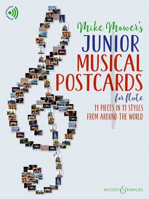 Cover: 9781784546908 | Junior Musical Postcards for Flute | Mike Mower | 28 S. | 2023