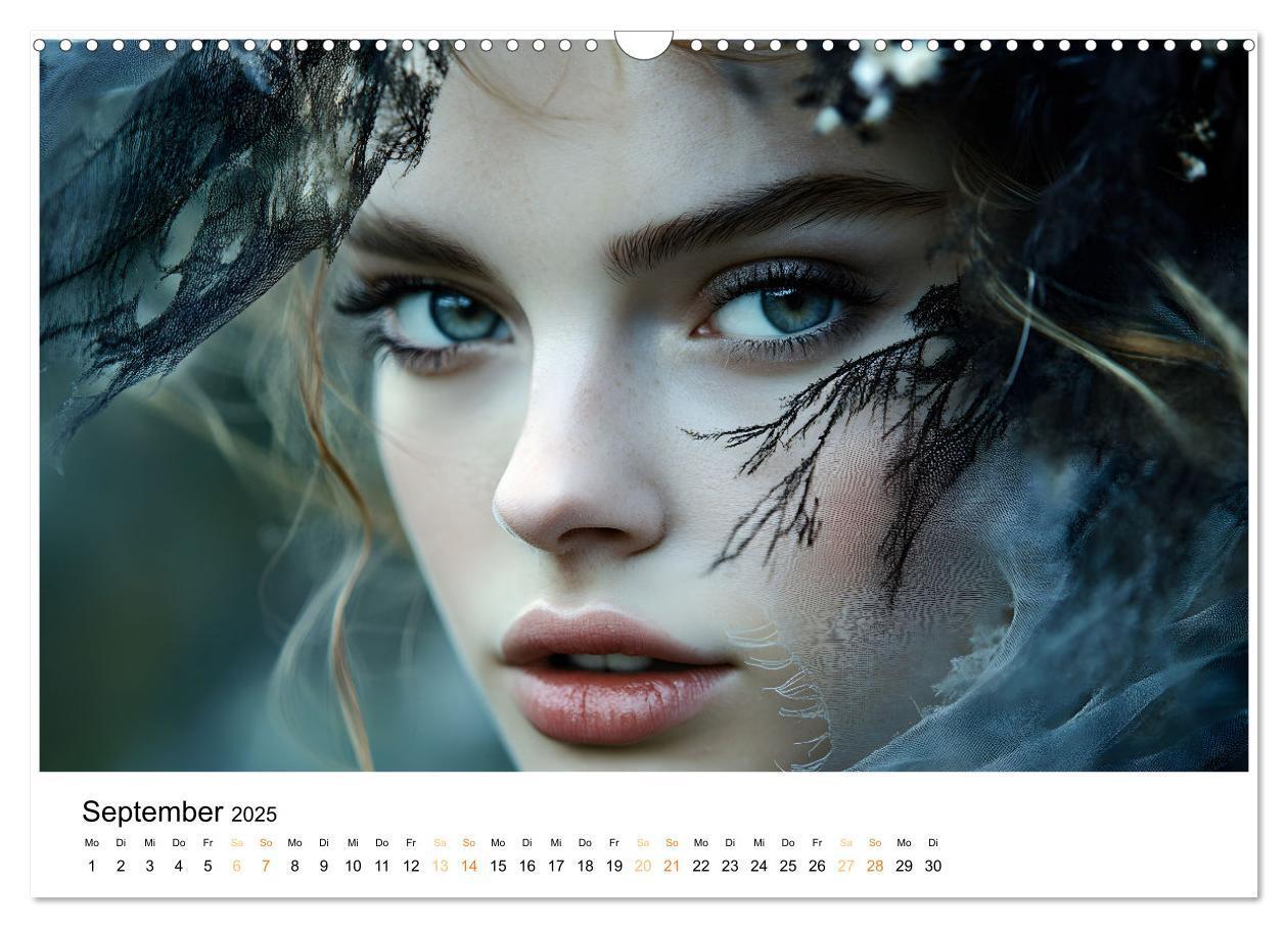 Bild: 9783457208724 | Magische Frauen Portraits (Wandkalender 2025 DIN A3 quer), CALVENDO...