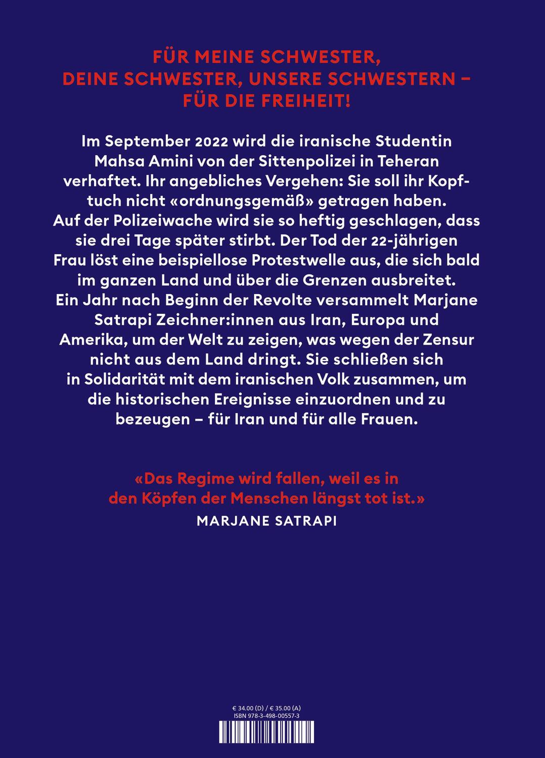 Rückseite: 9783498005573 | Frau, Leben, Freiheit | Marjane Satrapi | Buch | 272 S. | Deutsch