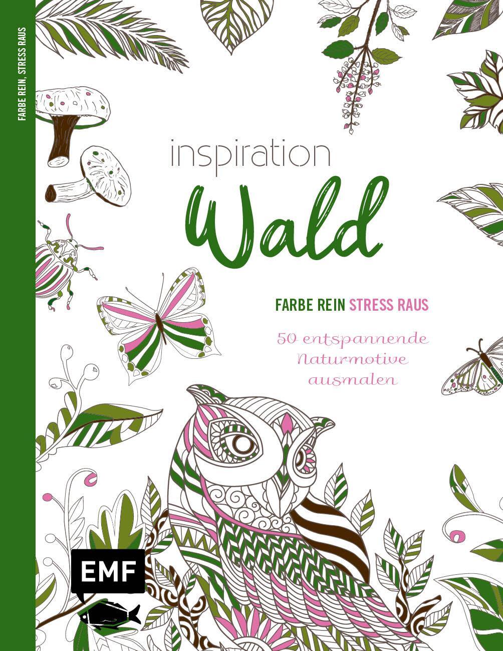 Cover: 9783745900064 | Inspiration Wald | 50 entspannende Naturmotive ausmalen | Taschenbuch