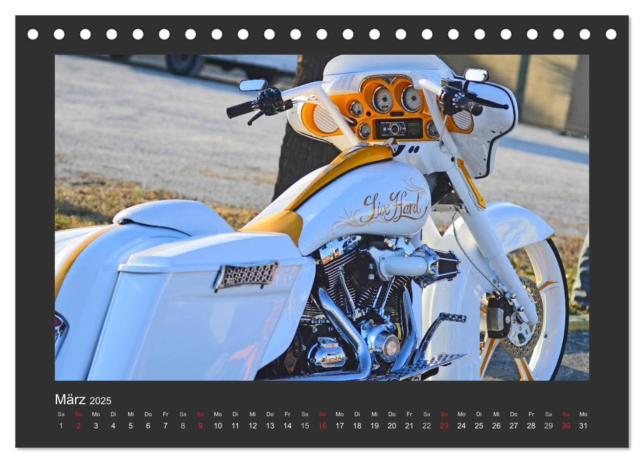 Bild: 9783435787753 | BEST OF HARLEY-DAVIDSON BAGGER-STYLE (Tischkalender 2025 DIN A5...