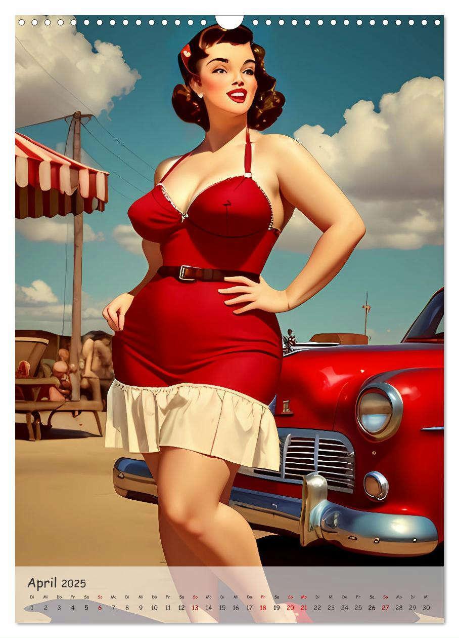 Bild: 9783383808487 | Pin-up Girls - Retro Glamour (Wandkalender 2025 DIN A3 hoch),...