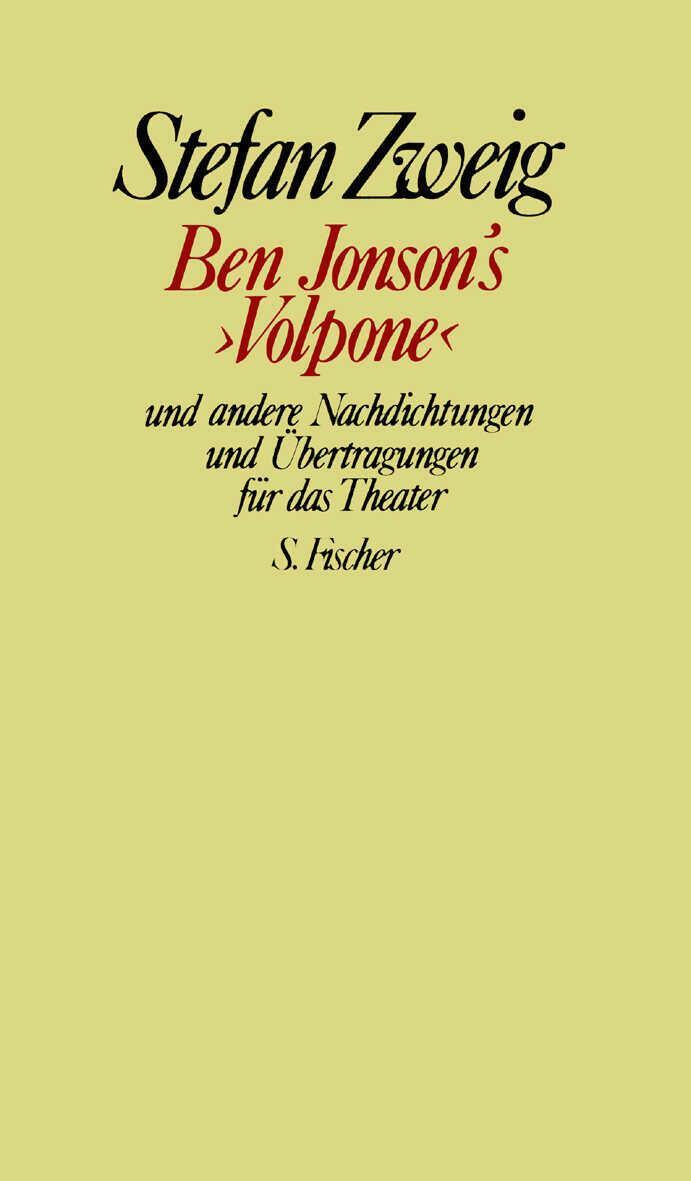 Cover: 9783100970749 | Ben Jonson's 'Volpone' und andere Nachdichtungen und Übertragungen...