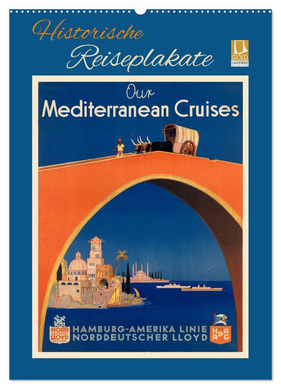 Cover: 9783675631595 | Historische Reiseplakate (Wandkalender 2024 DIN A2 hoch), CALVENDO...