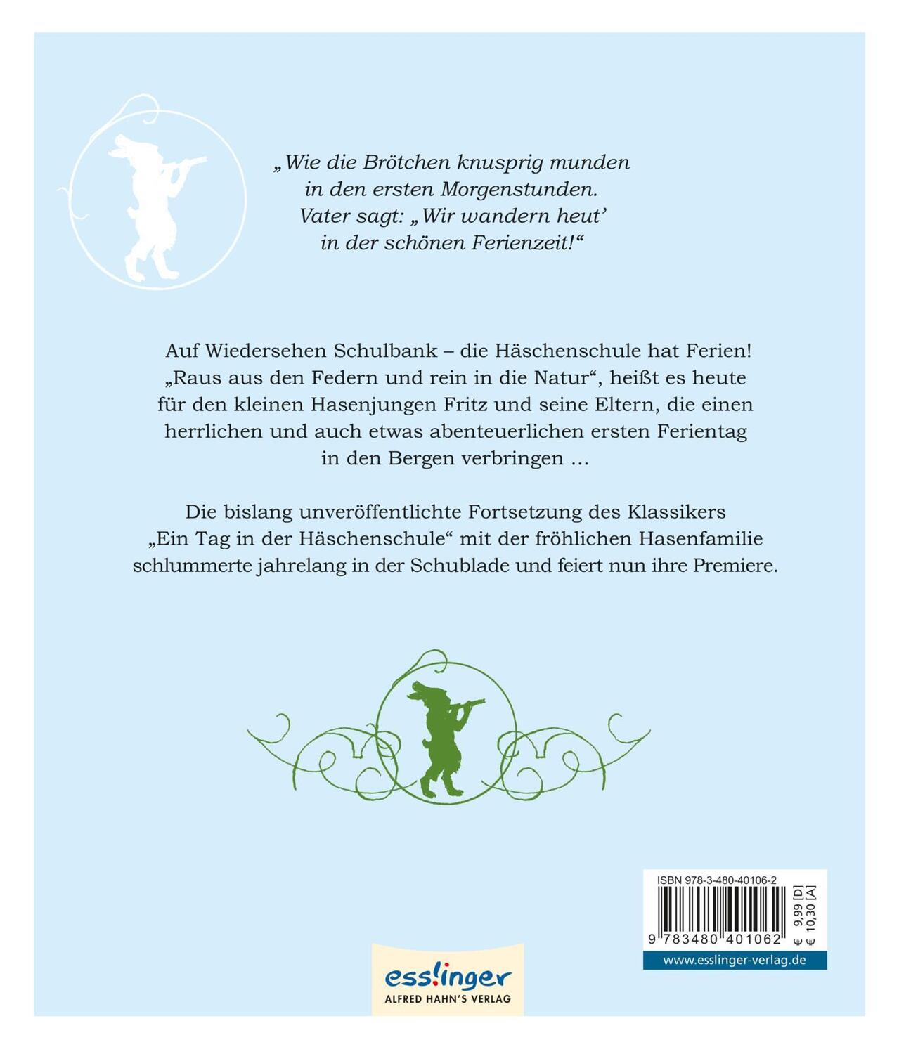 Rückseite: 9783480401062 | Die Häschenschule: Ferien in der Häschenschule | Anne Mühlhaus | Buch