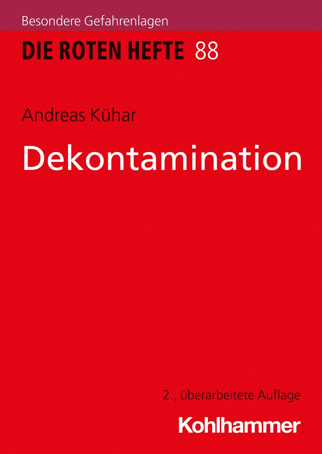 Cover: 9783170348738 | Dekontamination | Andreas Kühar | Taschenbuch | Deutsch | 2021