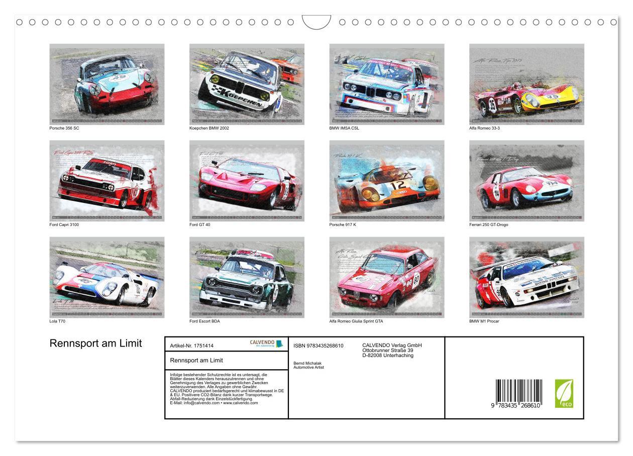 Bild: 9783435268610 | Rennsport am Limit (Wandkalender 2025 DIN A3 quer), CALVENDO...