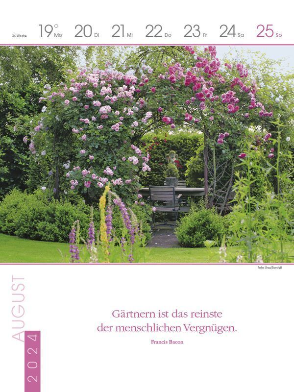 Bild: 9783731870166 | Literaturkalender Gartenlust 2024 | Korsch Verlag | Kalender | 54 S.