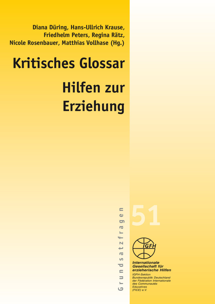Cover: 9783925146893 | Kritisches Glossar - Hilfen zur Erziehung | Diana Düring (u. a.)