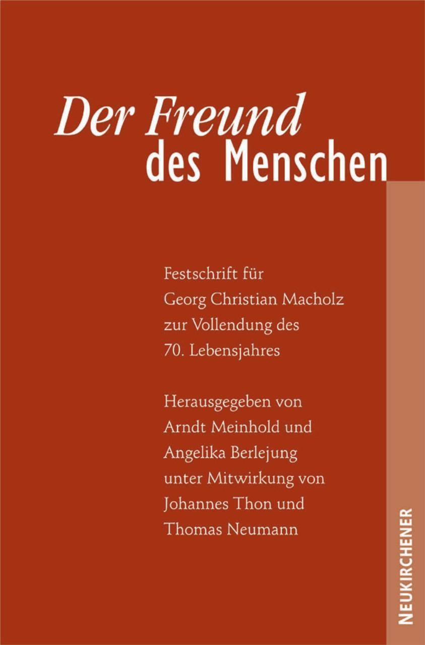 Cover: 9783788720148 | Der Freund des Menschen | Taschenbuch | 378 S. | Deutsch | 2003