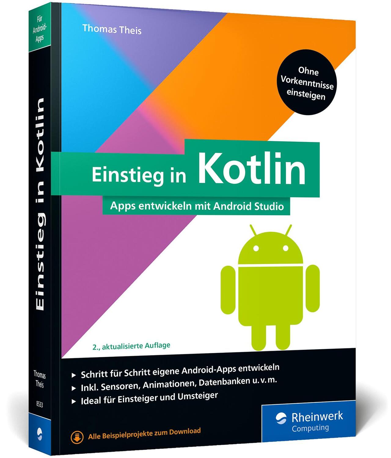Cover: 9783836285339 | Einstieg in Kotlin | Thomas Theis | Taschenbuch | Rheinwerk Computing