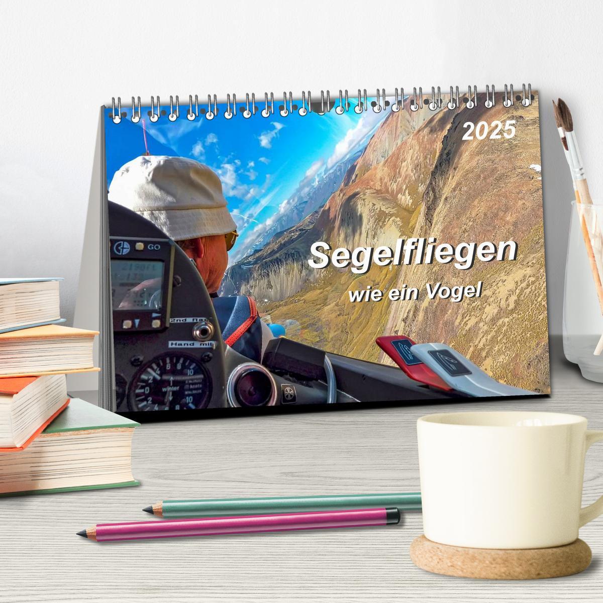 Bild: 9783435594740 | Segelfliegen - wie ein Vogel (Tischkalender 2025 DIN A5 quer),...