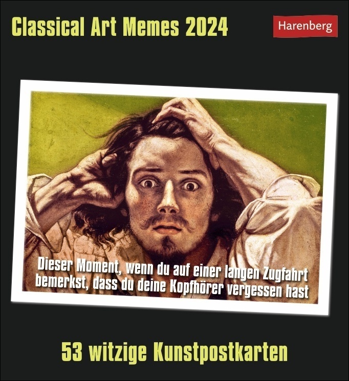 Cover: 9783840033230 | Classical Art Memes Postkarten-Kalender 2024. Klassische Kunst mal...