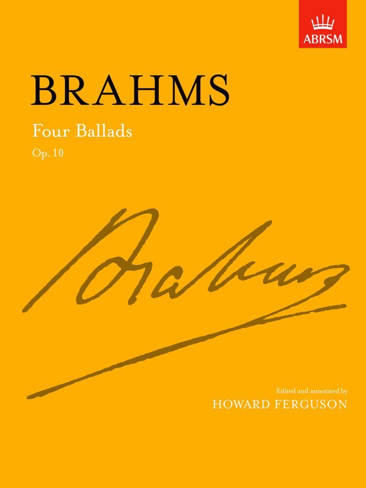 Cover: 9781854723536 | 4 Ballads Op.10 Piano | Johannes Brahms_Howard Ferguson | Buch | 1989