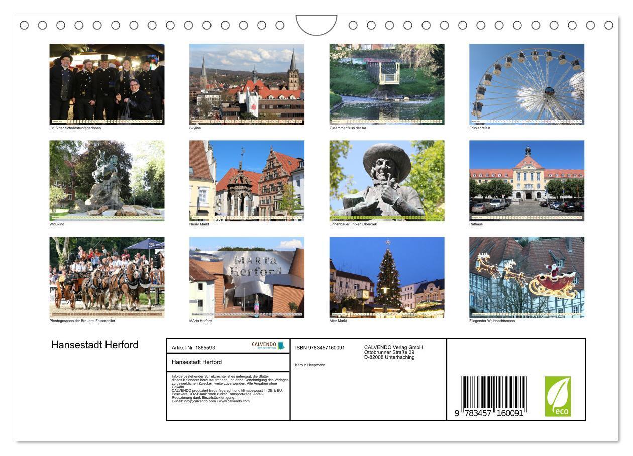 Bild: 9783457160091 | Hansestadt Herford (Wandkalender 2025 DIN A4 quer), CALVENDO...