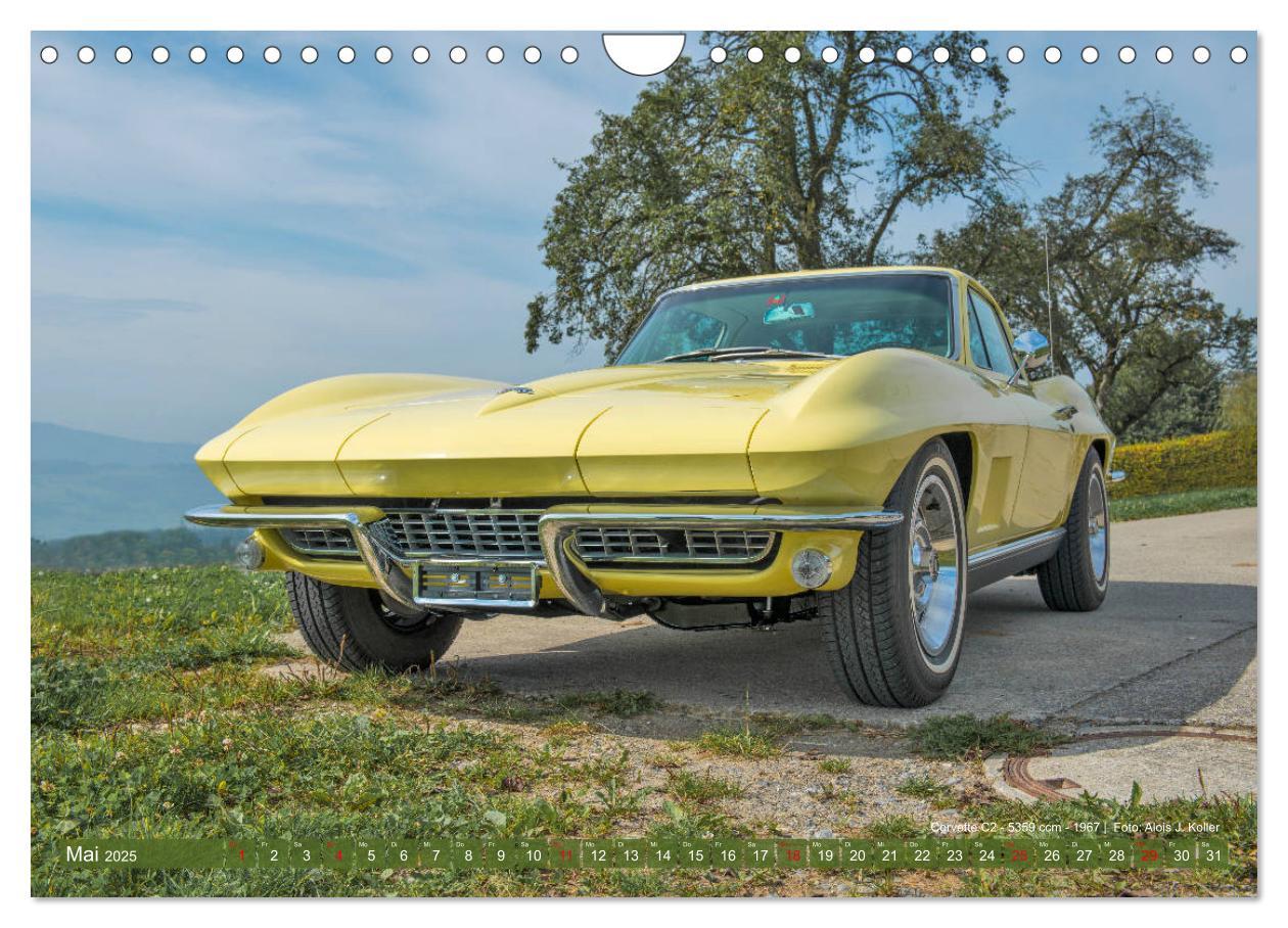 Bild: 9783435363261 | Corvette Oldtimer 2025 (Wandkalender 2025 DIN A4 quer), CALVENDO...