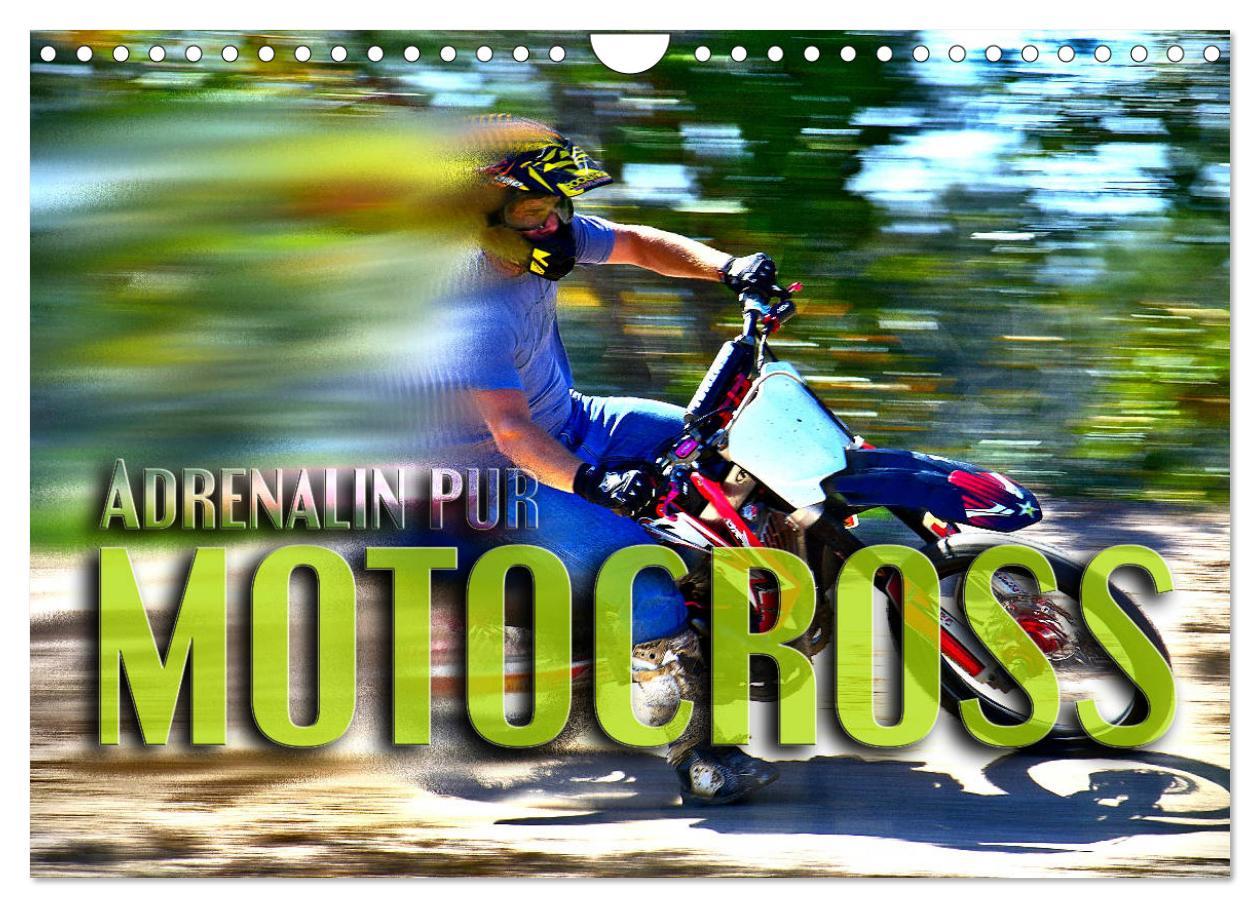 Cover: 9783435328772 | Motocross - Adrenalin pur (Wandkalender 2025 DIN A4 quer), CALVENDO...