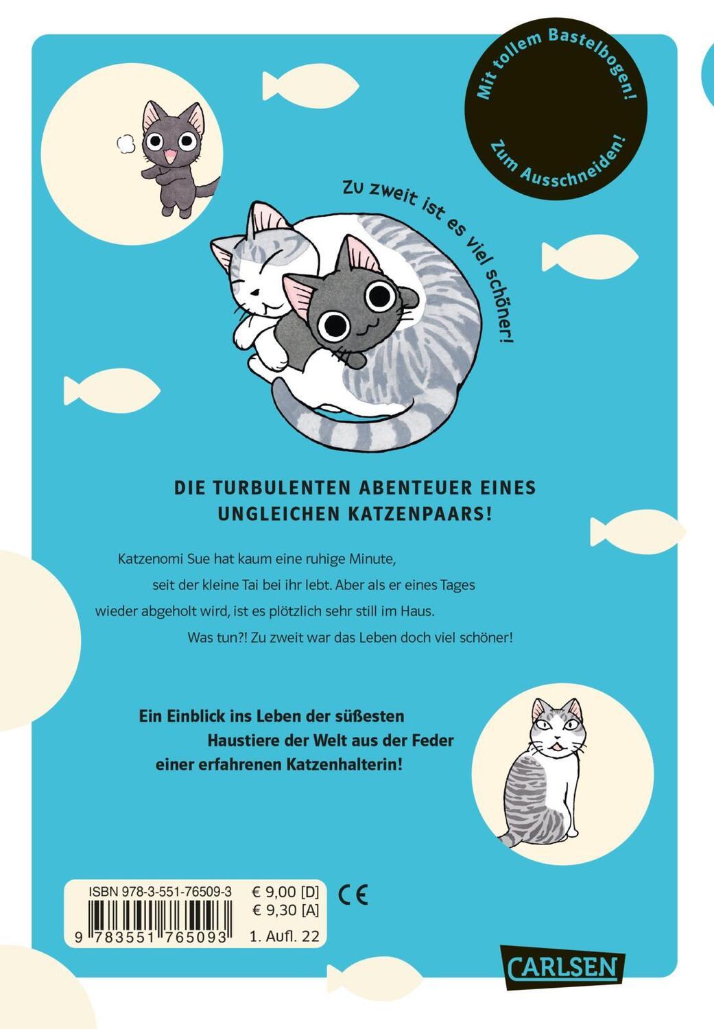 Rückseite: 9783551765093 | Kleiner Tai &amp; Omi Sue - Süße Katzenabenteuer 3 | Konami Kanata | Buch