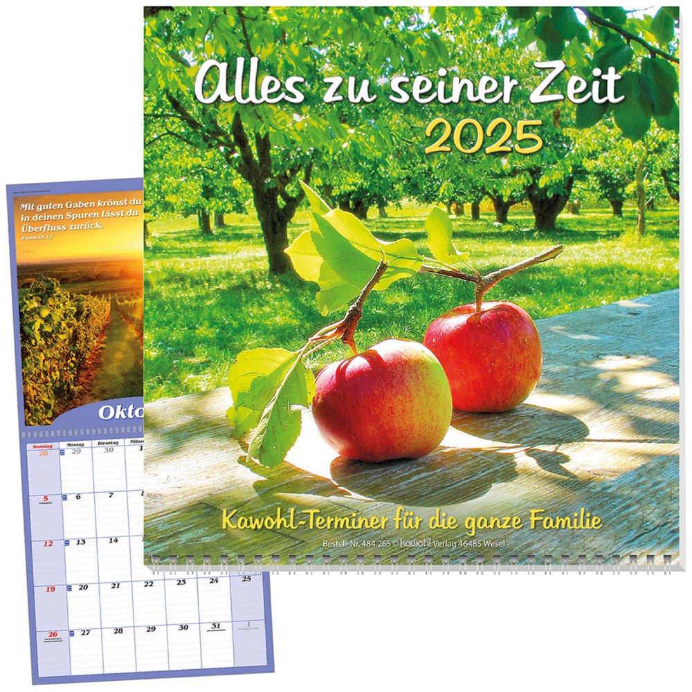 Cover: 9783754826553 | Alles zu seiner Zeit 2025 | Termin-Kalender für die ganze Familie