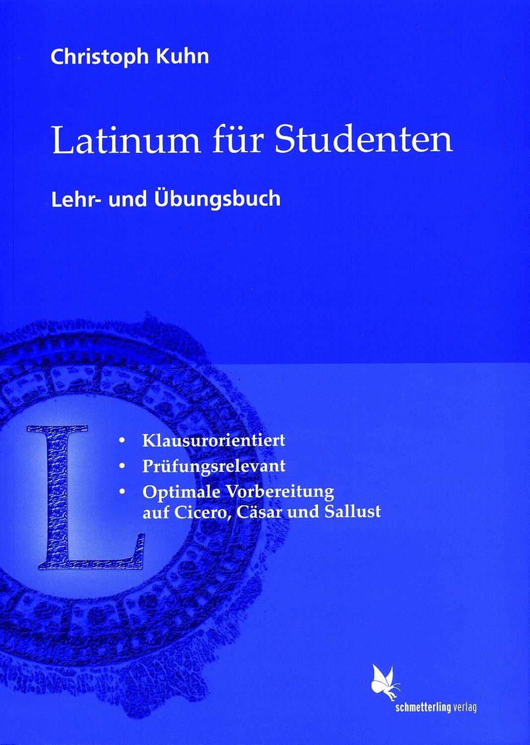 Cover: 9783896578433 | Latinum für Studenten | Lehr- und Übungsbuch | Christoph Kuhn | Buch