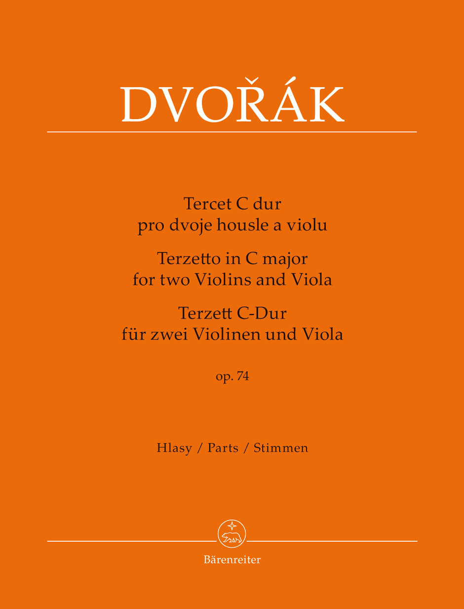 Cover: 9790260105713 | Terzetto for two Violins and Viola C major op. 74 | Antonín Dvorák