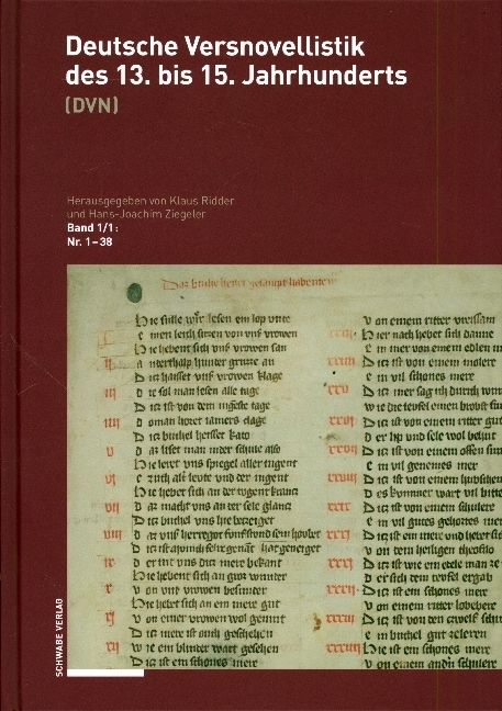 Cover: 9783757400057 | Deutsche Versnovellistik des 13. bis 15. Jahrhunderts (DVN). Bd.1.1