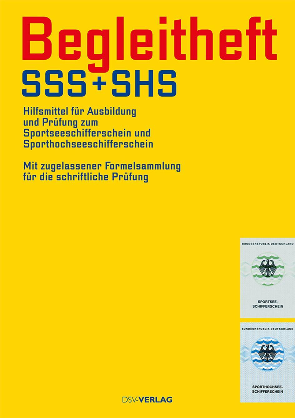 Cover: 9783884125090 | Begleitheft SSS und SHS | Deutscher Segler-Verband DSV GmbH | Buch